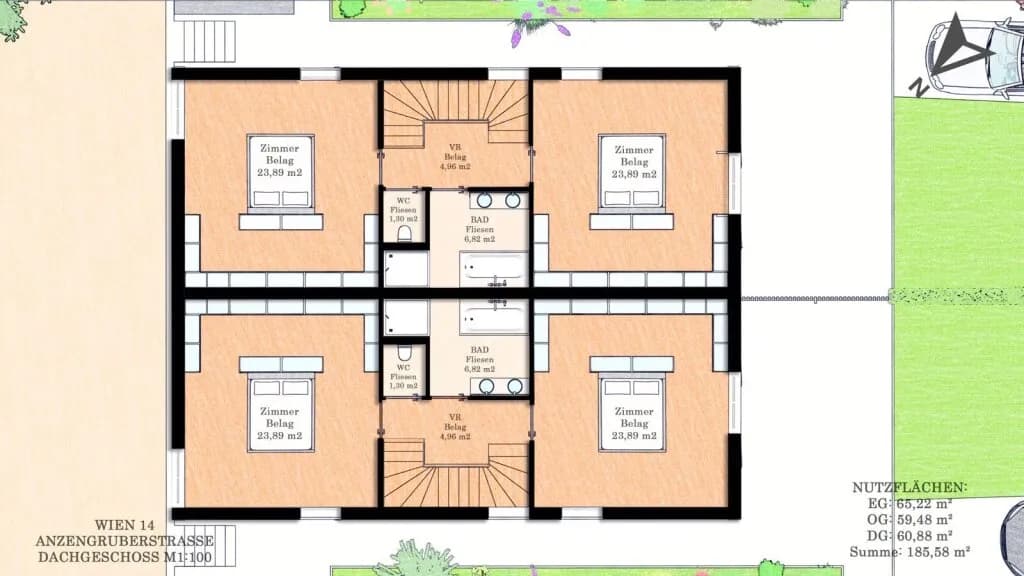 5-Zimmer-Haus kaufen in Wien – 186,66 m², € 1.148.000 – Bild 8 von 9