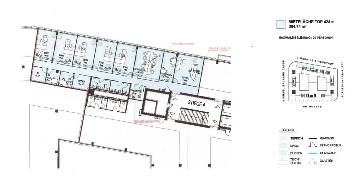 Gewerbeimmobilie mieten in Wien – 216 m², € 16 – Bild 11 von 14
