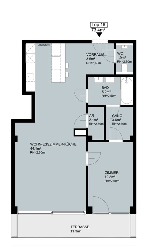 2-Zimmer-Wohnung mieten in Wien – 72,63 m², € 1.596 – Bild 7 von 23