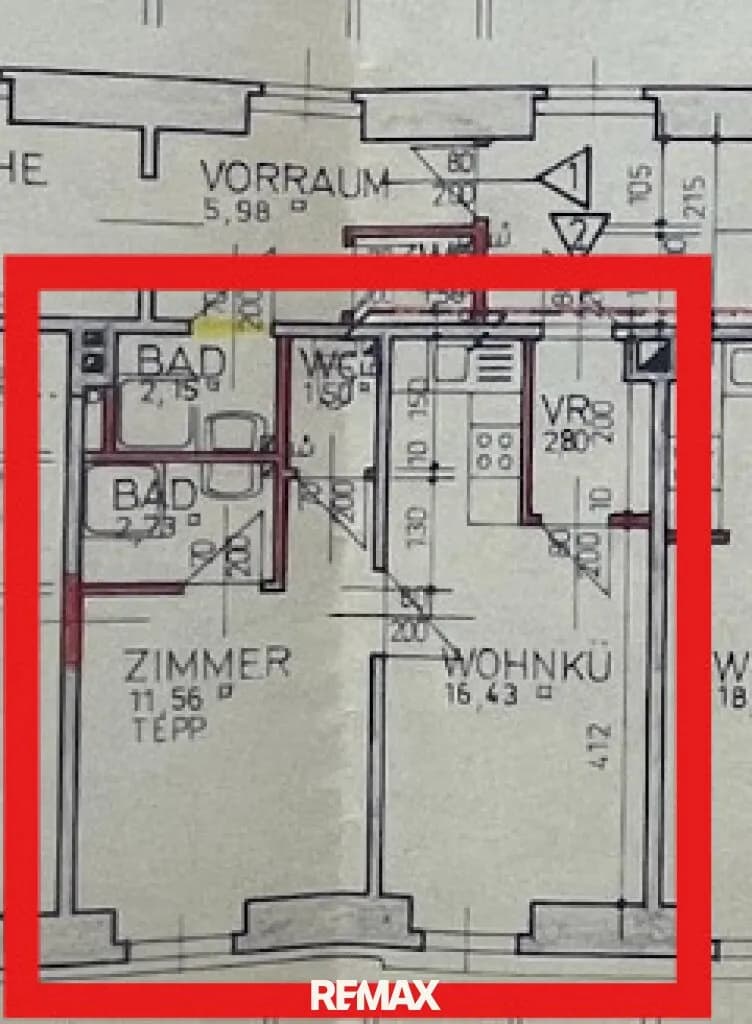 2-Zimmer-Wohnung mieten in Baden – 35 m², € 602 – Bild 16 von 16