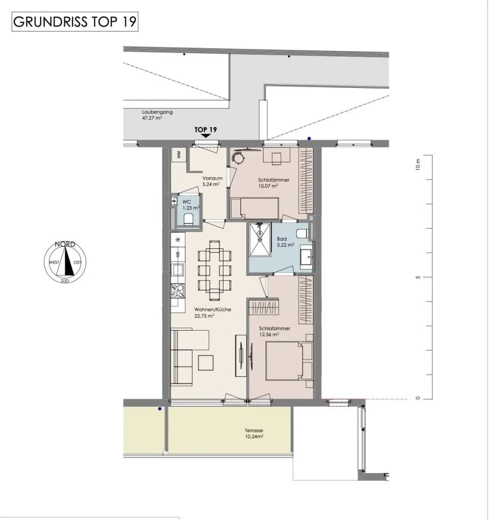 3-Zimmer-Wohnung kaufen in Mödling – 57,05 m², € 485.000 – Bild 7 von 7