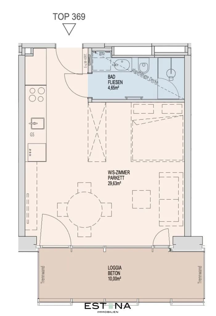 1-Zimmer-Wohnung mieten in Wien – 34,28 m², € 1.400 – Bild 16 von 16