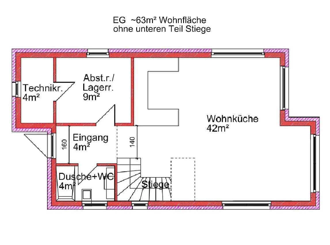 4-Zimmer-Haus kaufen in Mistelbach – 126 m², € 469.000 – Bild 6 von 7