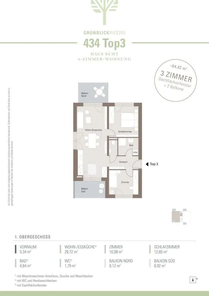3-Zimmer-Wohnung kaufen in Graz – 64,42 m², € 293.111 – Bild 10 von 10