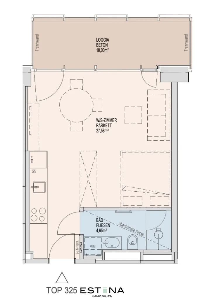 1-Zimmer-Wohnung mieten in Wien – 34,28 m², € 1.350 – Bild 17 von 17