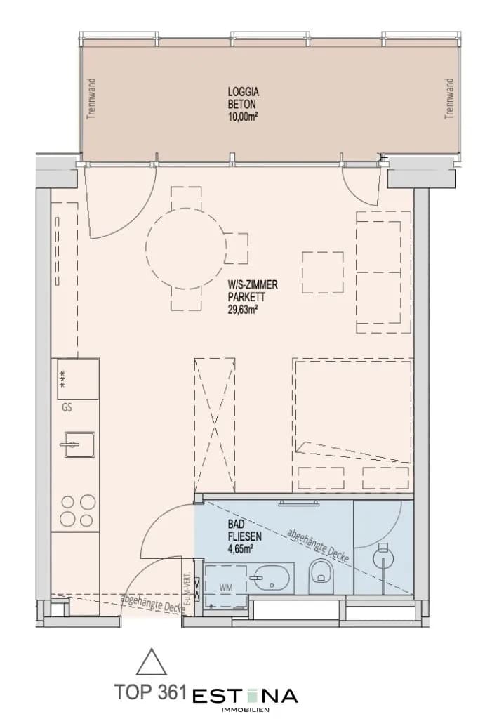 1-Zimmer-Wohnung mieten in Wien – 34,28 m², € 1.300 – Bild 17 von 17