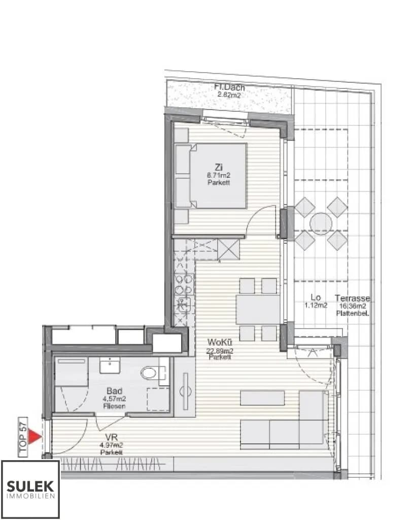 2-Zimmer-Wohnung mieten in Wien – 41,2 m², € 1.075 – Bild 11 von 11