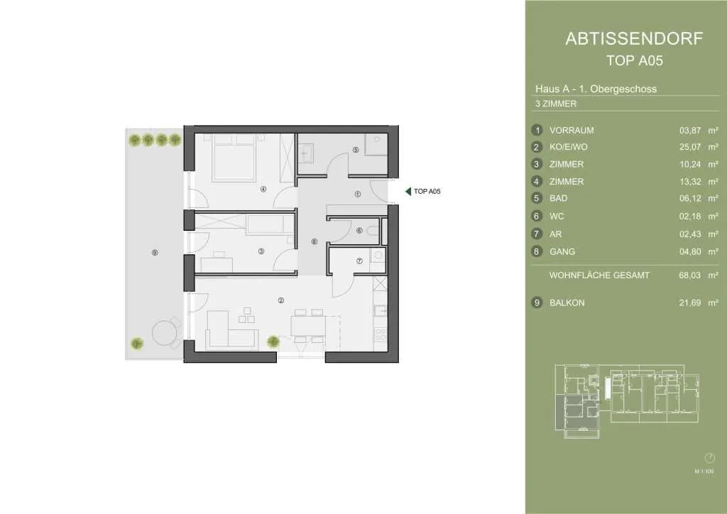 3-Zimmer-Wohnung kaufen in Graz-Umgebung – 68,2 m², € 256.745 – Bild 5 von 5