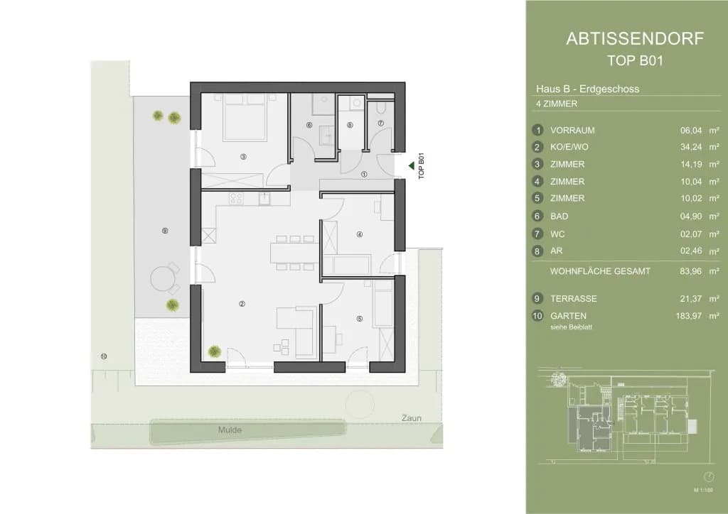 4-Zimmer-Wohnung kaufen in Graz-Umgebung – 83,96 m² – Bild 3 von 3