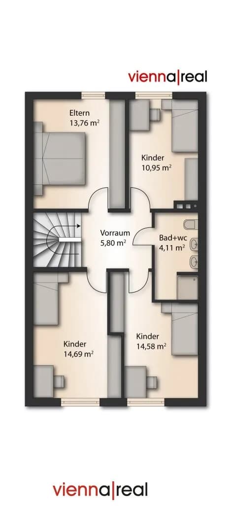5-Zimmer-Haus kaufen in Mödling – 121 m², € 669.000 – Bild 25 von 26