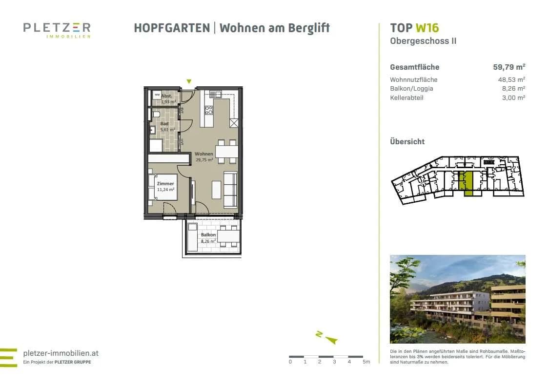 2-Zimmer-Wohnung kaufen in Kitzbühel – 48,53 m², € 362.250 – Bild 4 von 4