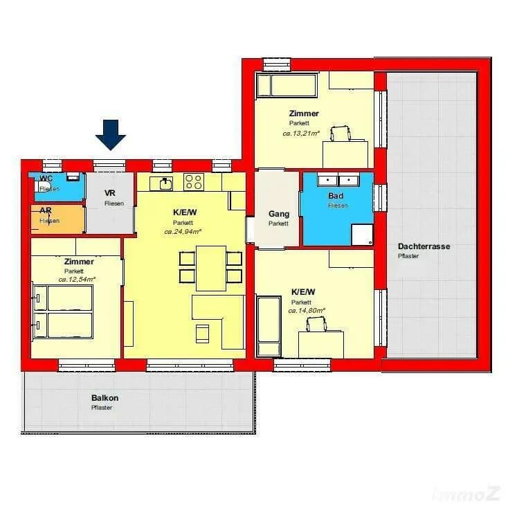 4-Zimmer-Wohnung kaufen in Graz – 79,87 m², € 451.192 – Bild 2 von 6