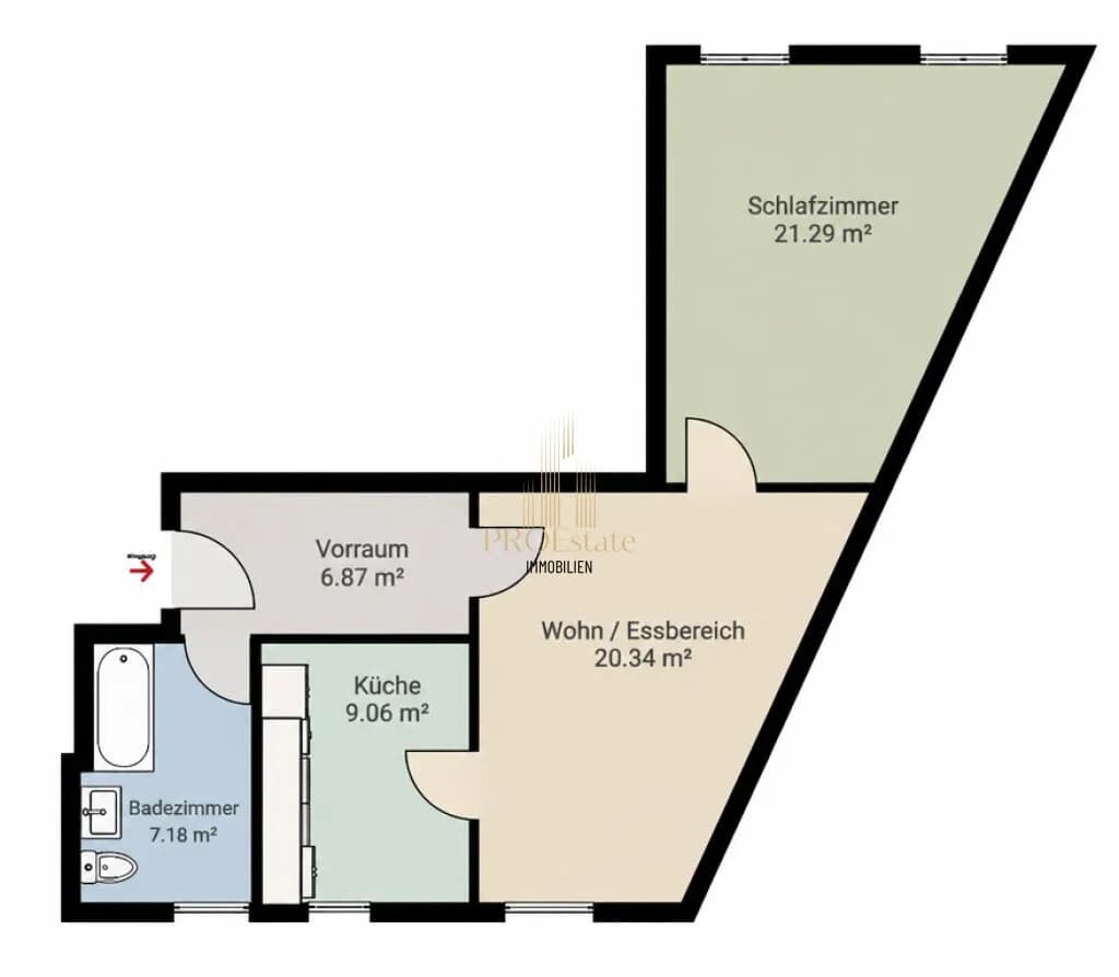 2-Zimmer-Wohnung kaufen in Linz – 64,4 m², € 250.000 – Bild 11 von 12