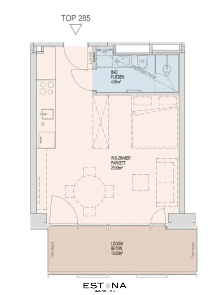 1-Zimmer-Wohnung mieten in Wien – 34,23 m², € 1.300 – Bild 17 von 17