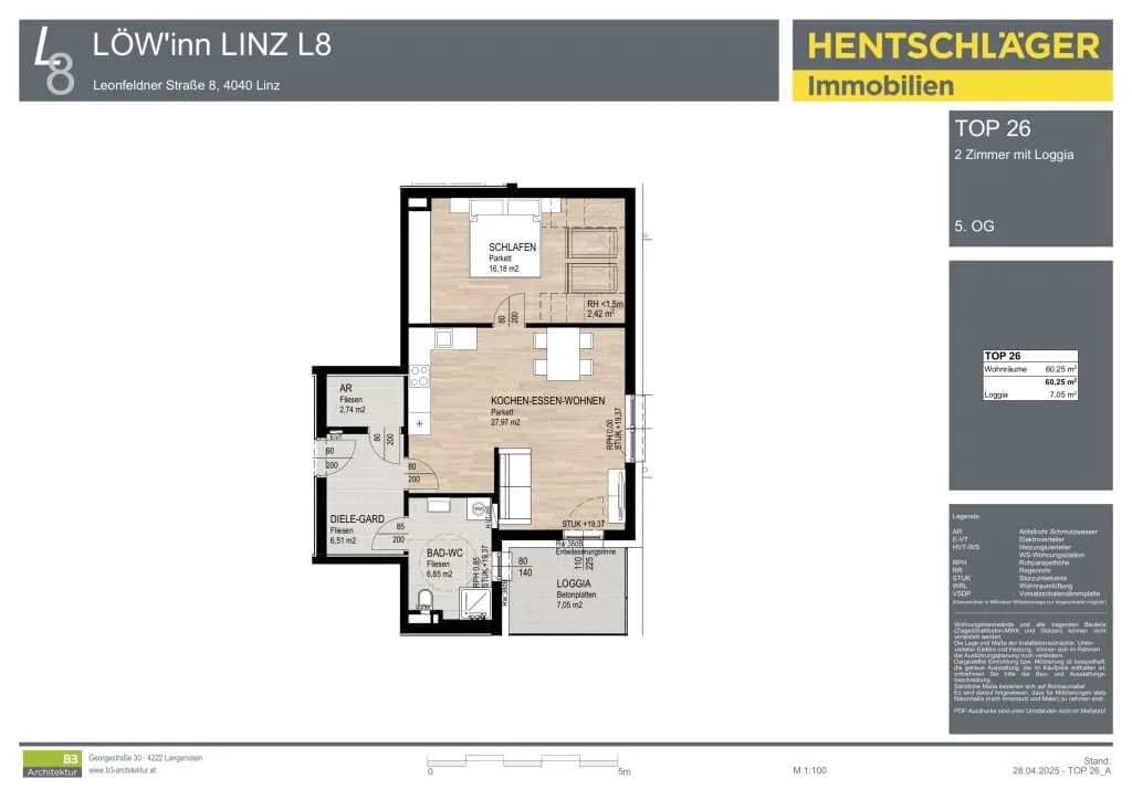 2-Zimmer-Wohnung kaufen in Linz – 62,67 m², € 499.000 – Bild 6 von 6