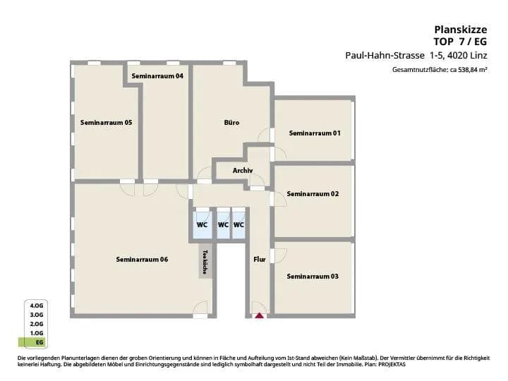 Gewerbeimmobilie mieten in Linz – 539 m², € 4.946 – Bild 12 von 12