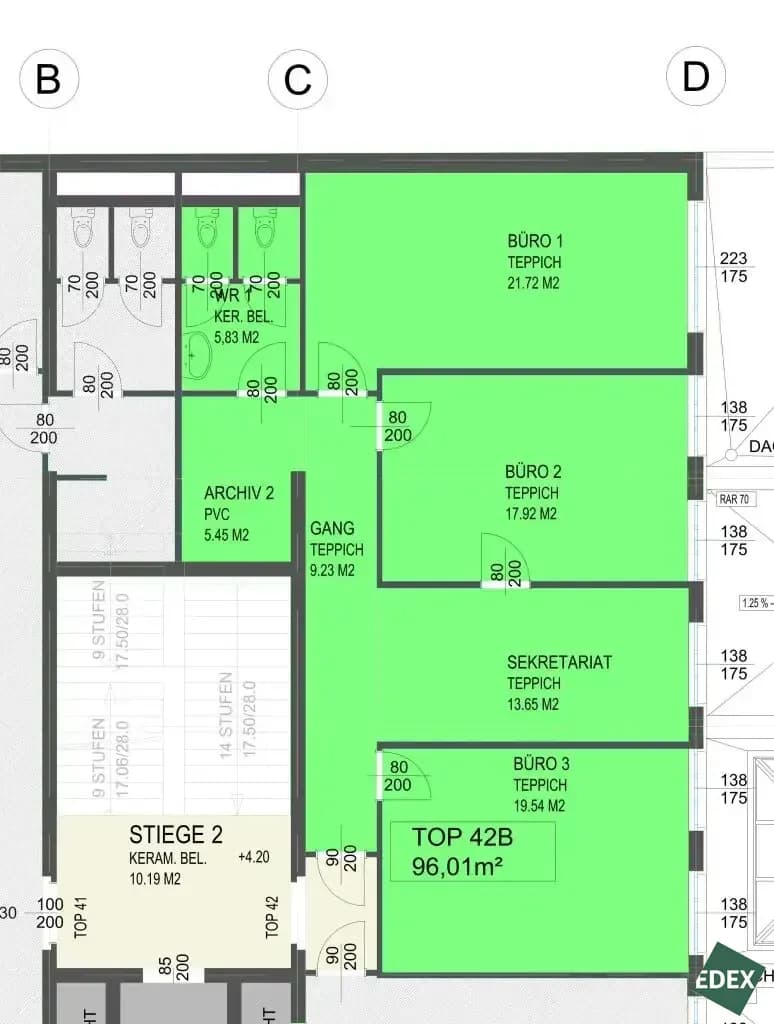 Gewerbeimmobilie mieten in Wien – 96 m², € 15 – Bild 4 von 4