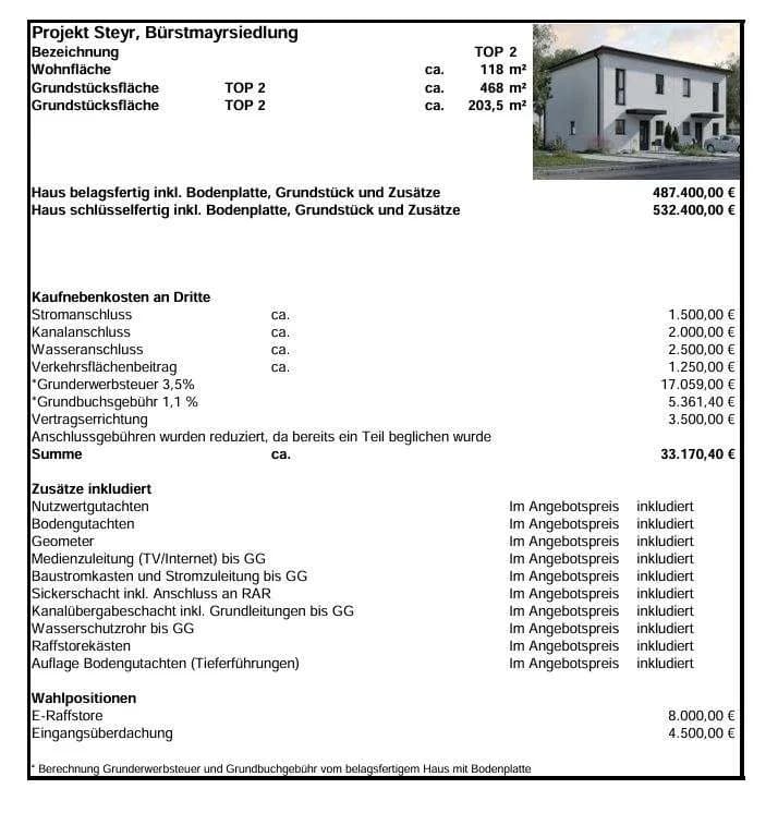 4-Zimmer-Haus kaufen in Steyr – 118 m², € 477.600 – Bild 8 von 8