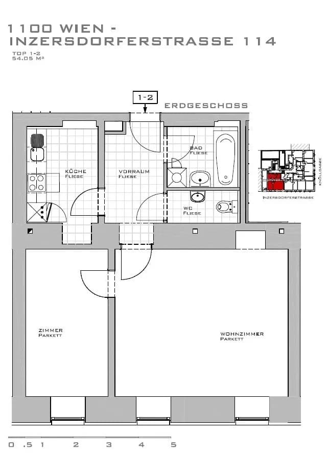 2-Zimmer-Wohnung kaufen in Wien – 54,05 m², € 139.000 – Bild 10 von 10