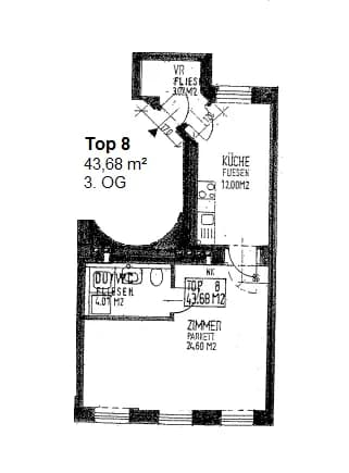 1-Zimmer-Wohnung kaufen in Wien – 44 m², € 149.000 – Bild 9 von 21