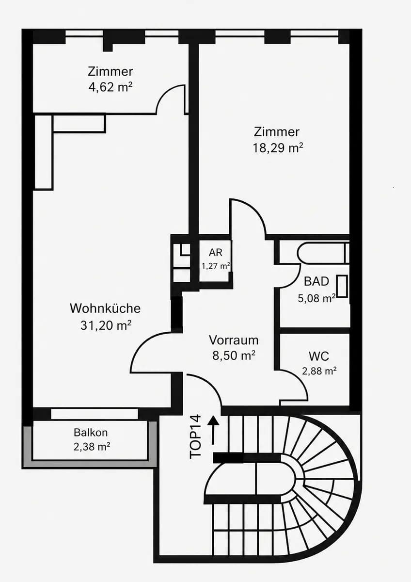 2-Zimmer-Wohnung kaufen in Wien – 71,84 m², € 649.000 – Bild 21 von 21