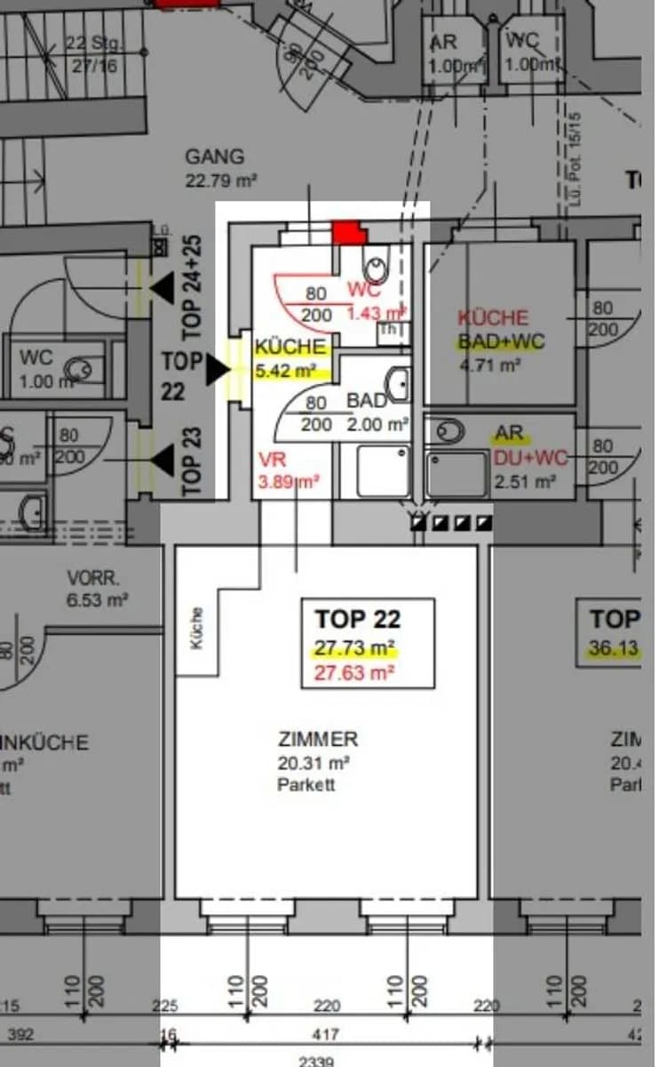 1-Zimmer-Wohnung kaufen in Wien – 28 m², € 159.500 – Bild 9 von 9