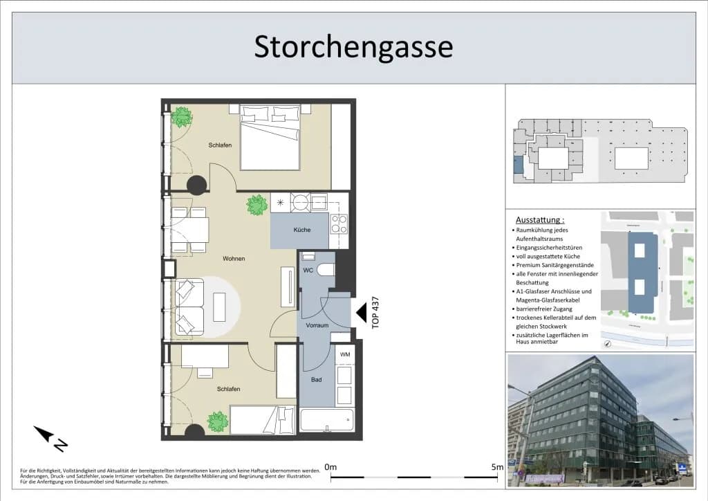 3-Zimmer-Wohnung mieten in Wien – 52 m², € 1.399 – Bild 12 von 12