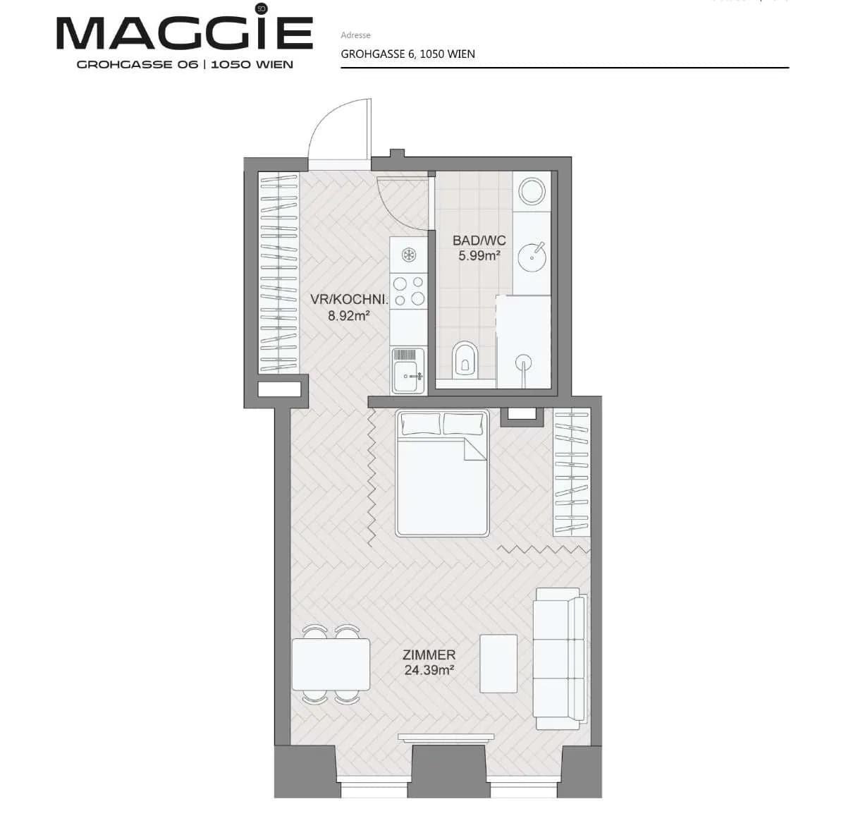 Gewerbeimmobilie kaufen in Wien – 39 m², € 326.200 – Bild 5 von 8