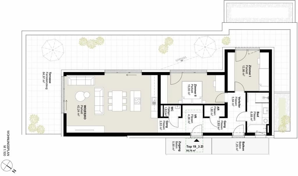 3-Zimmer-Wohnung kaufen in Graz – 95,76 m², € 815.000 – Bild 9 von 10