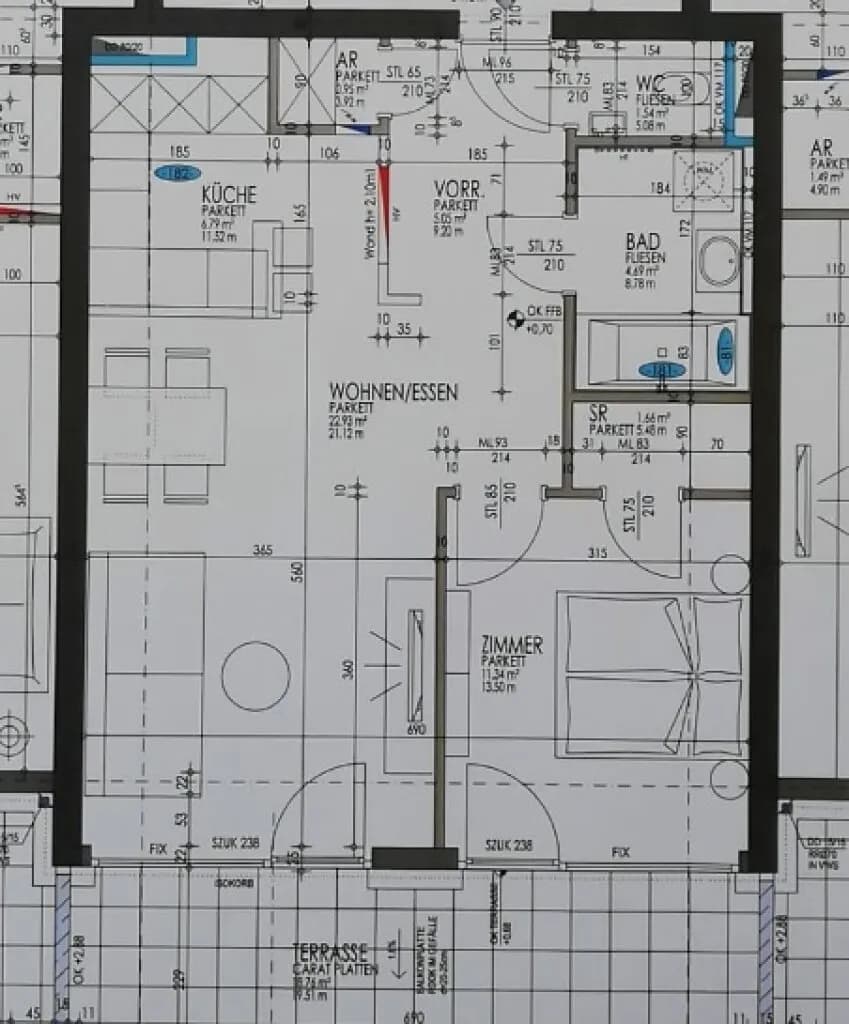 2-Zimmer-Wohnung mieten in Klagenfurt – 55 m², € 1.150 – Bild 10 von 10