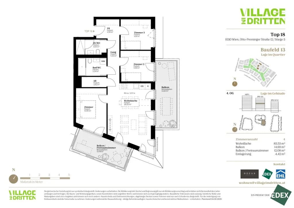 4-Zimmer-Wohnung kaufen in Wien – 83,53 m², € 657.000 – Bild 35 von 35