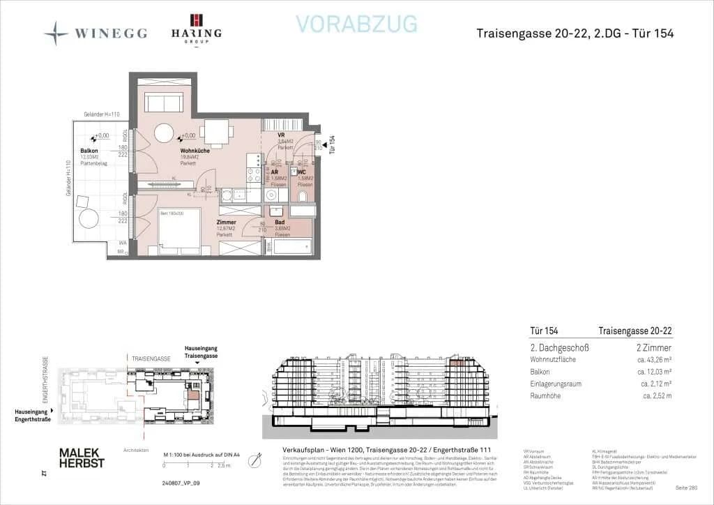 Immobilie kaufen in Wien – 43,26 m², € 359.300 – Bild 14 von 14
