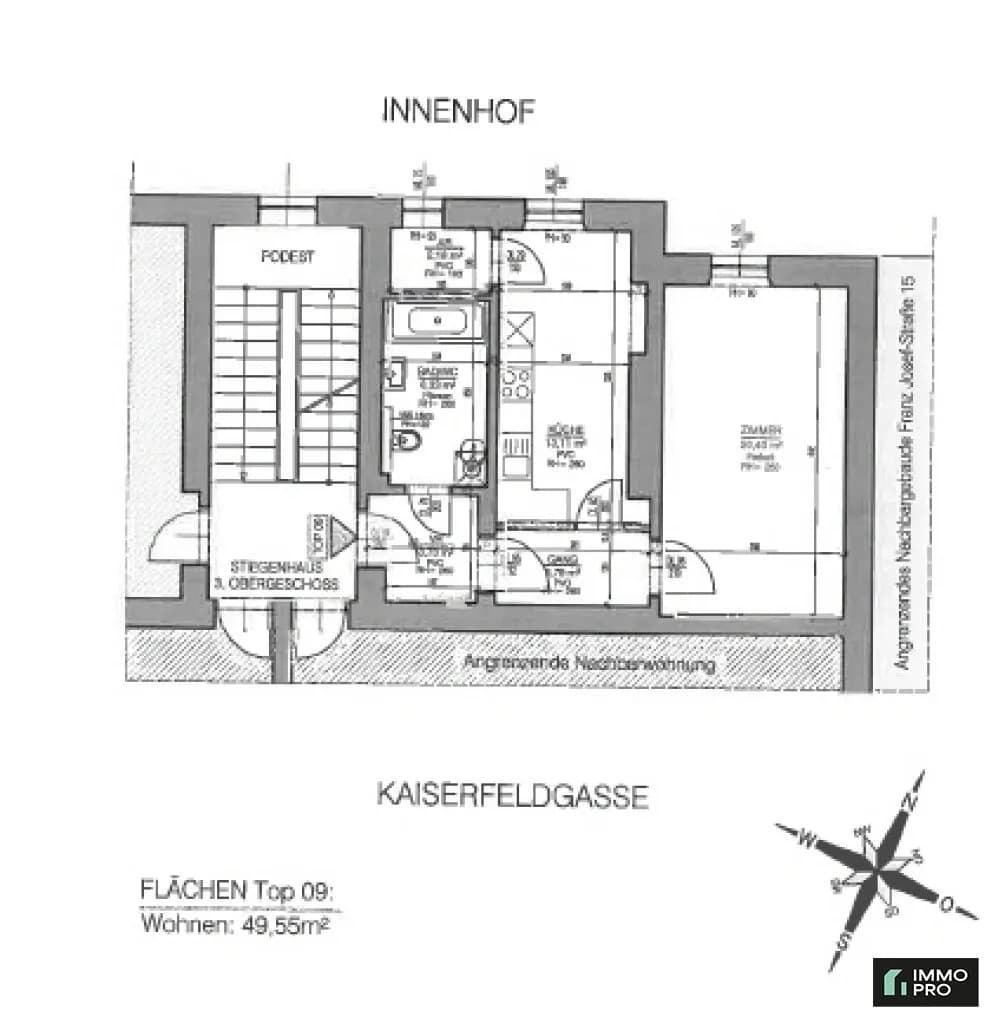 1-Zimmer-Wohnung mieten in Leoben – 49,9 m², € 554 – Bild 6 von 6