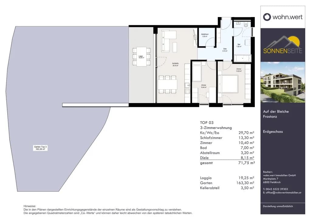 3-Zimmer-Wohnung kaufen in Feldkirch – 71,75 m², € 517.500 – Bild 6 von 6