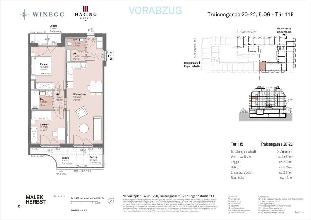 3-Zimmer-Wohnung kaufen in Wien – 63,19 m², € 525.200 – Bild 14 von 14