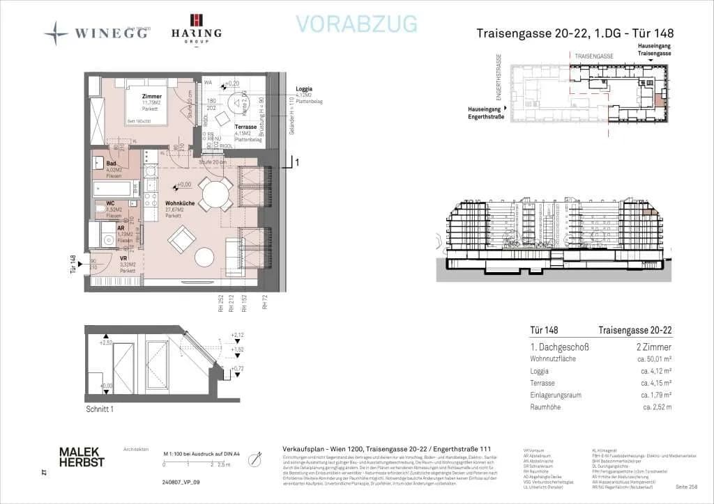 2-Zimmer-Wohnung kaufen in Wien – 50,6 m², € 435.800 – Bild 14 von 14