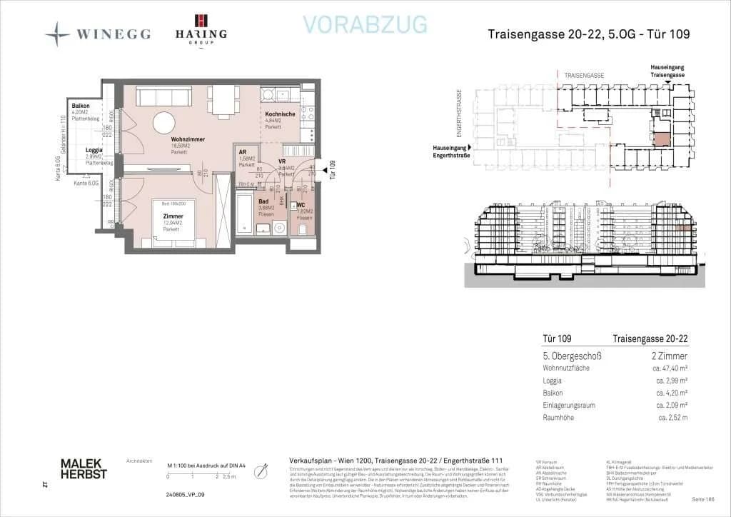 2-Zimmer-Wohnung kaufen in Wien – 47,4 m², € 360.600 – Bild 14 von 14