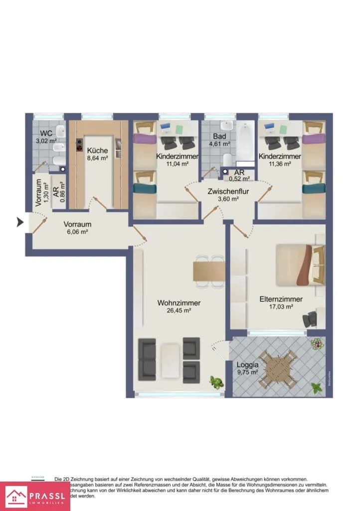 4-Zimmer-Wohnung kaufen in Leoben – 94 m², € 99.980 – Bild 10 von 10
