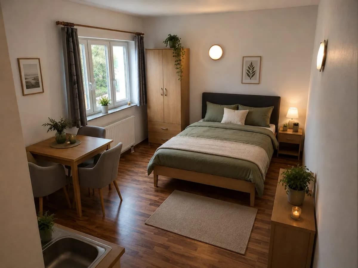 1-Zimmer-Wohnung mieten in Steyr – 17 m², € 450
