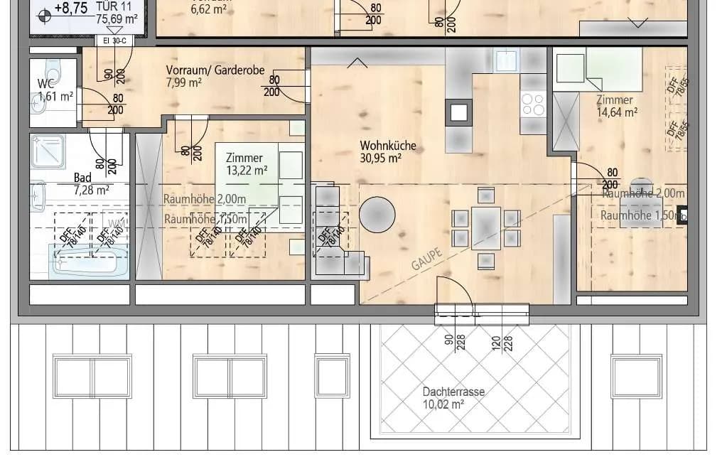 3-Zimmer-Wohnung kaufen in Wien – 75,69 m², € 479.000 – Bild 2 von 31