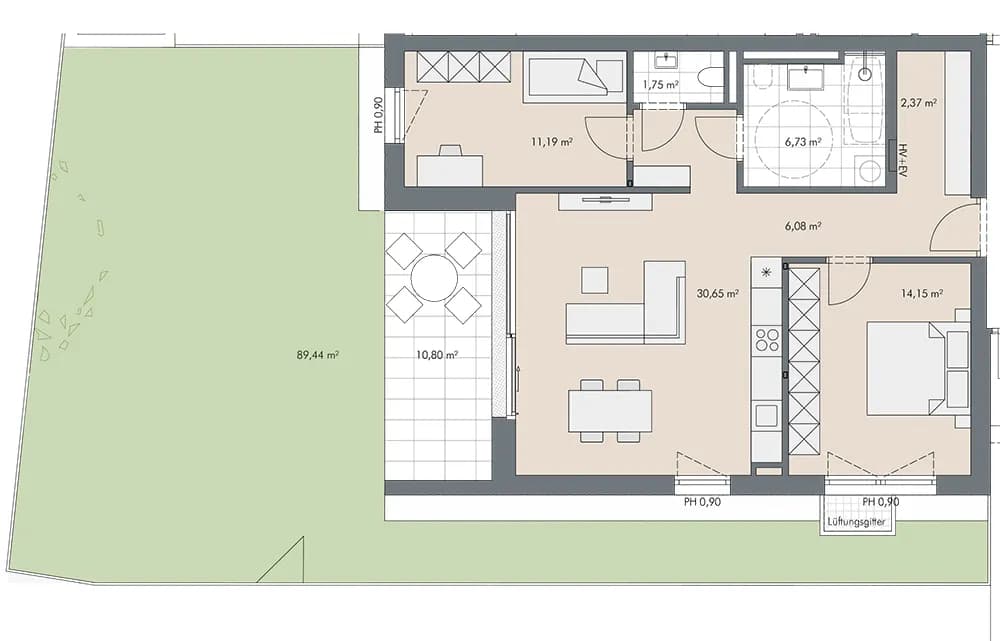 3-Zimmer-Wohnung kaufen in Kitzbühel – 72,9 m², € 605.200 – Bild 9 von 9
