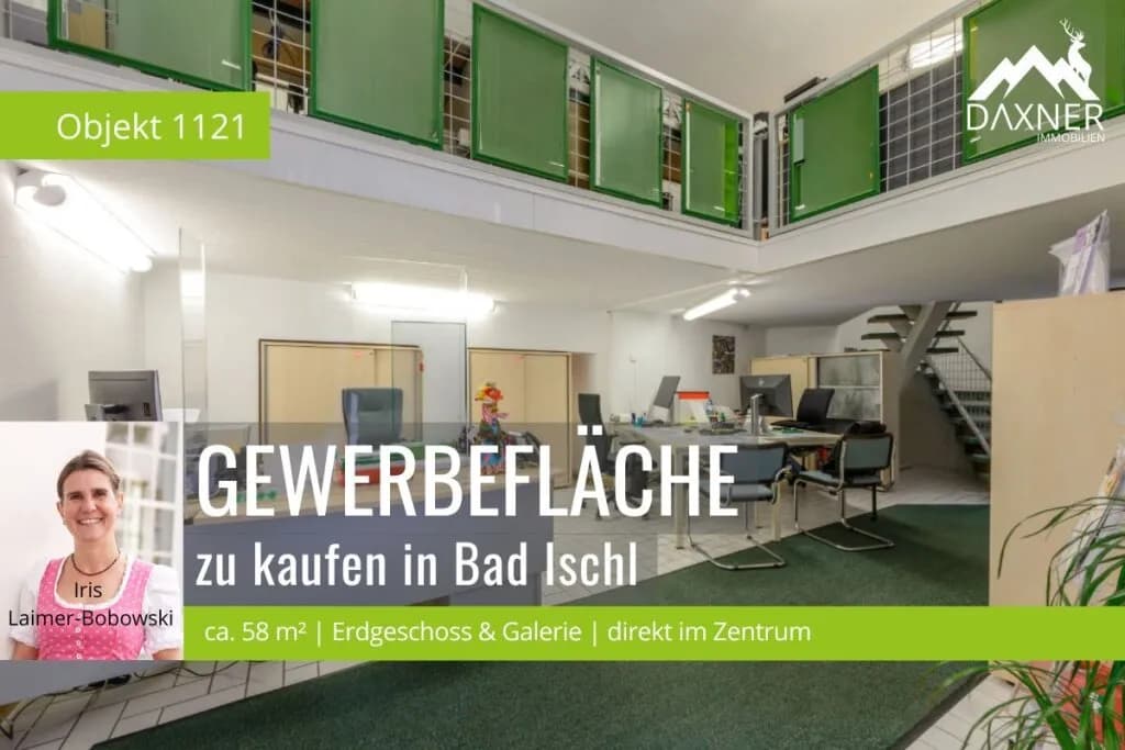 Gewerbeimmobilie kaufen in Gmunden – 58 m², € 120.000