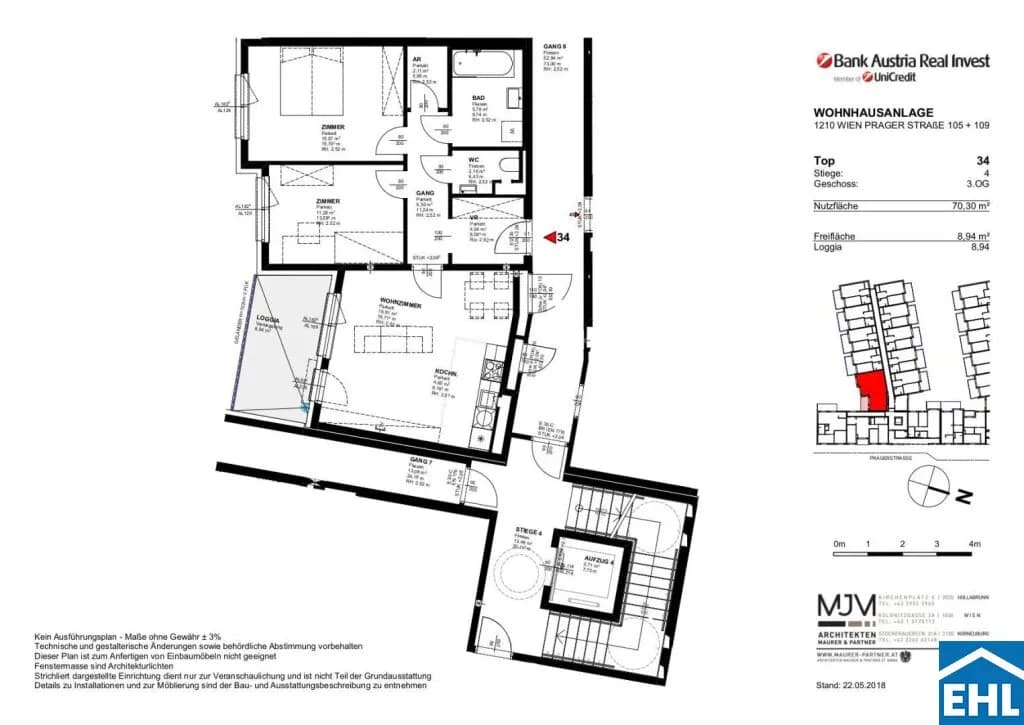 3-Zimmer-Wohnung mieten in Wien – 70,3 m², € 1.398 – Bild 15 von 15