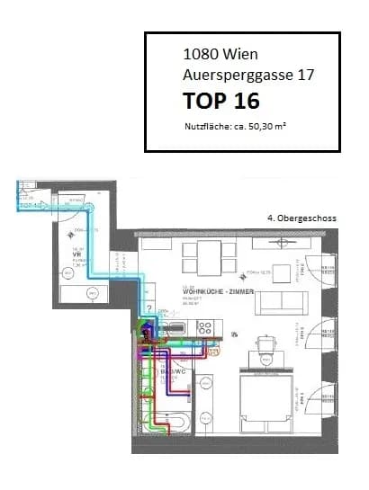 1-Zimmer-Wohnung mieten in Wien – 50,3 m², € 1.201 – Bild 12 von 13
