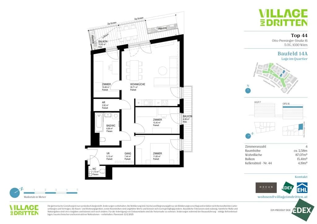 4-Zimmer-Wohnung kaufen in Wien – 87,07 m², € 657.000 – Bild 12 von 12