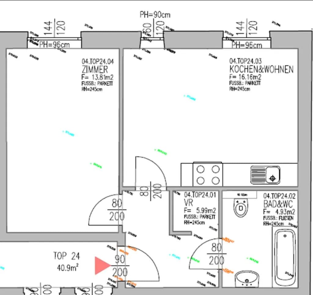 2-Zimmer-Wohnung mieten in Graz – 40,9 m², € 727 – Bild 7 von 7