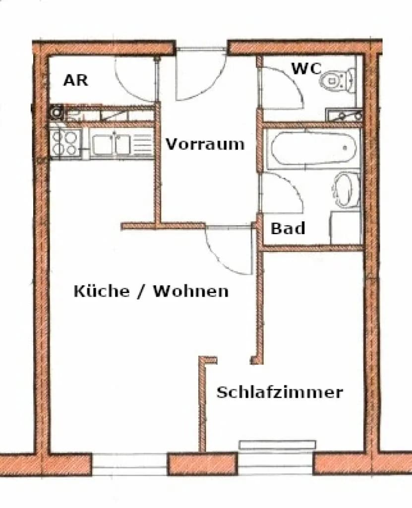 2-Zimmer-Wohnung mieten in Wels – 38,63 m², € 497 – Bild 11 von 11