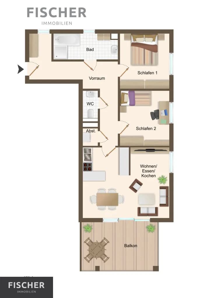 3-Zimmer-Wohnung kaufen in Villach – 72,47 m², € 385.000 – Bild 10 von 10
