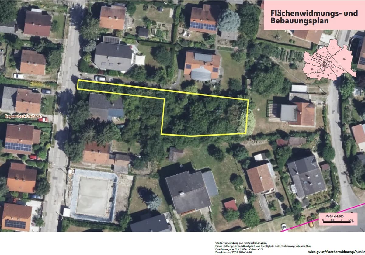 Grundstück kaufen in Wien – 614 m², € 498.000 – Bild 3 von 7