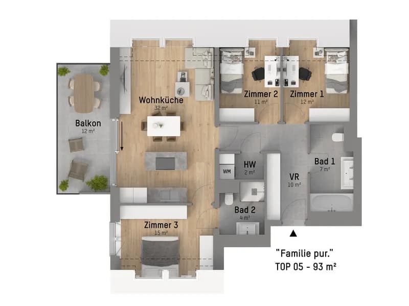 4-Zimmer-Wohnung kaufen in Wien – 93,51 m², € 829.900 – Bild 13 von 16